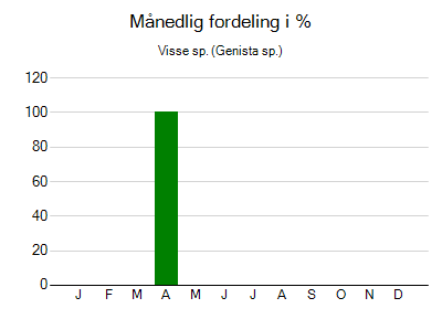 Visse sp. - månedlig fordeling