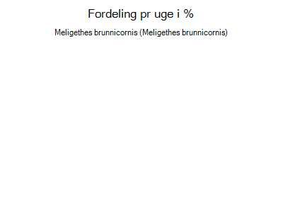 Meligethes brunnicornis - ugentlig fordeling