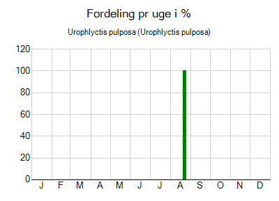 Urophlyctis pulposa - ugentlig fordeling