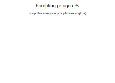 Zoophthora anglica - ugentlig fordeling