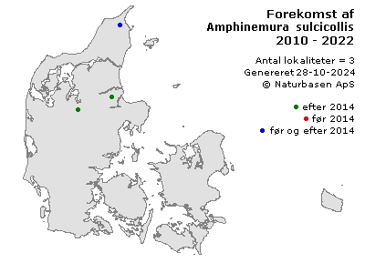 Amphinemura sulcicollis - udbredelseskort