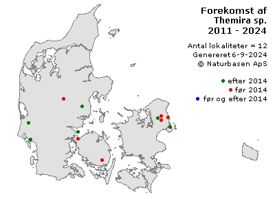 Themira sp. - udbredelseskort