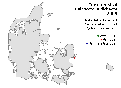 Haloscatella dichaeta - udbredelseskort