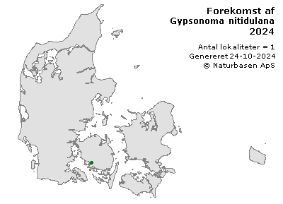 Gypsonoma nitidulana - udbredelseskort