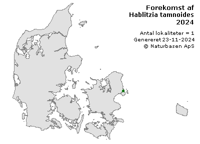 Hablitzia tamnoides - udbredelseskort