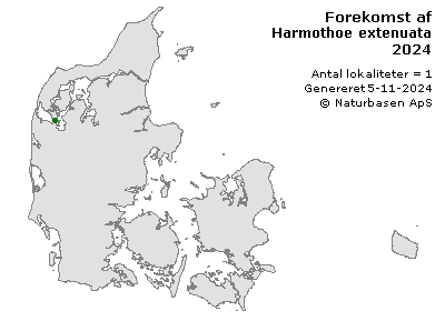 Harmothoe extenuata - udbredelseskort