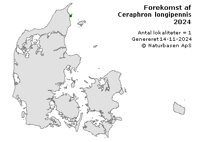 Ceraphron longipennis - udbredelseskort