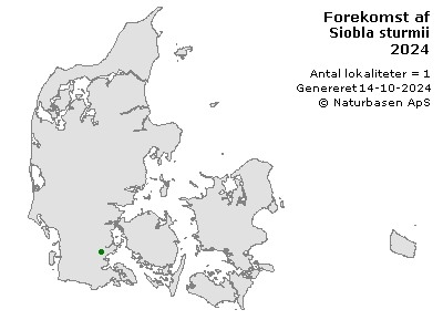 Siobla sturmii - udbredelseskort