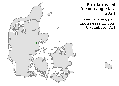 Dusona angustata - udbredelseskort