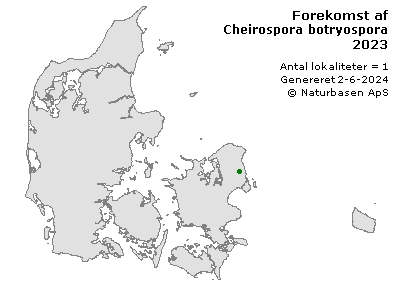 Cheirospora botryospora - udbredelseskort