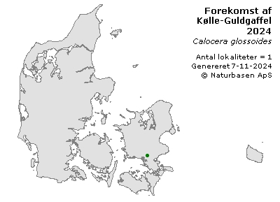 Kølle-Guldgaffel - udbredelseskort