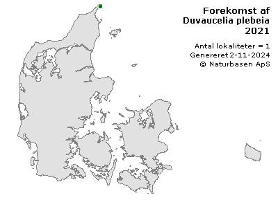 Duvaucelia plebeia - udbredelseskort