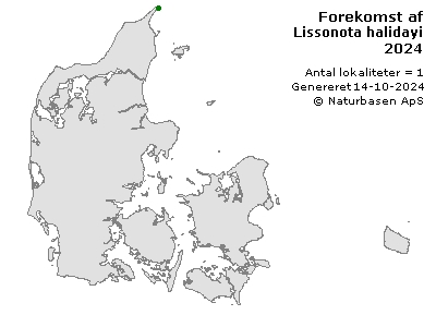 Lissonota halidayi - udbredelseskort