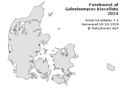 Golovinomyces biocellatus - udbredelseskort