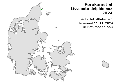 Lissonota delphiniana - udbredelseskort