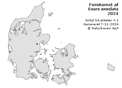 Euura annulata - udbredelseskort