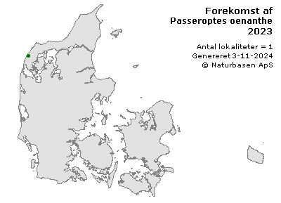 Passeroptes oenanthe - udbredelseskort