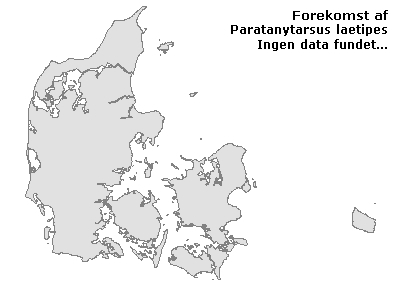 Paratanytarsus laetipes - udbredelseskort